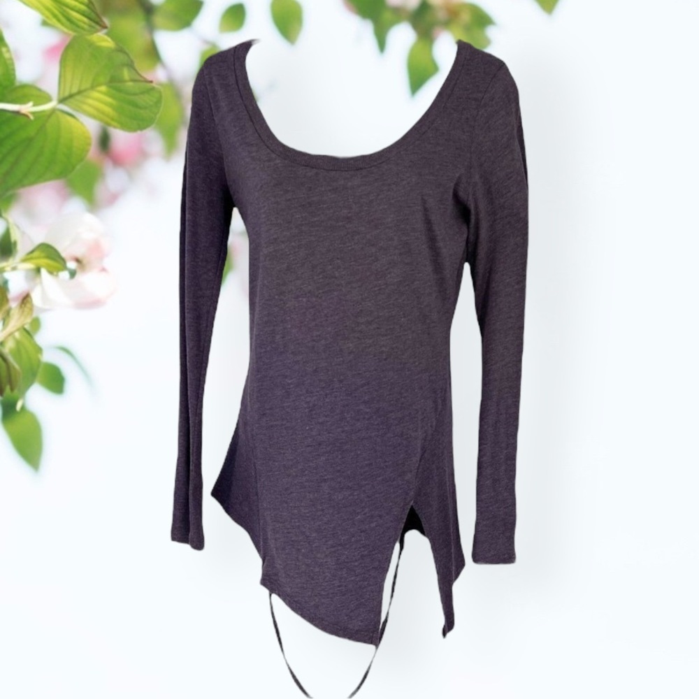 LONG Sleeve Purple T-Shirt Top